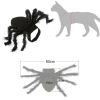 Pet Spider Costume Halloween Simulation Plush Spider Clothe with Adjustable Neck Paste Buckle for Dog Cats Pet - black